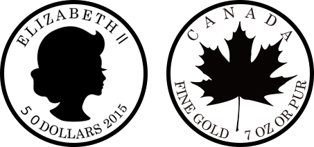 カナダ金貨のイラスト